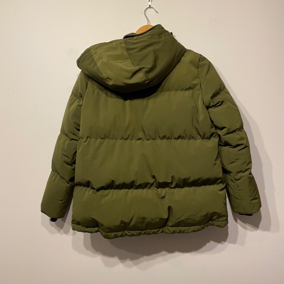Madewell Green Quilted Down Puffer Coat - Picture 6 of 7